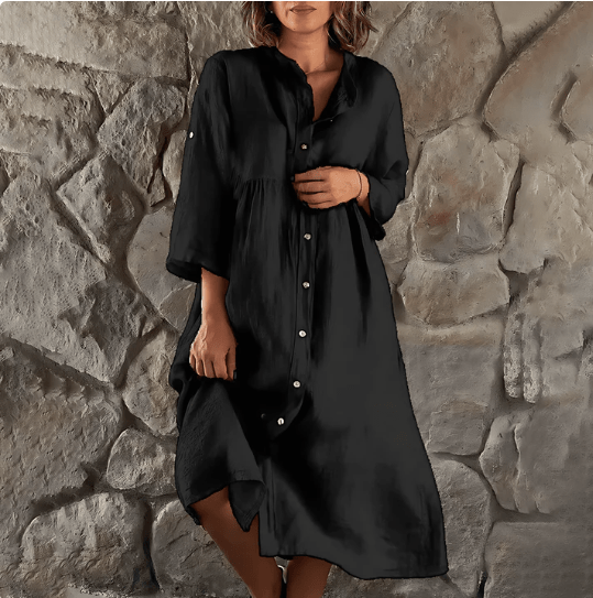 Elegant and Stylish Dress with Button for Women