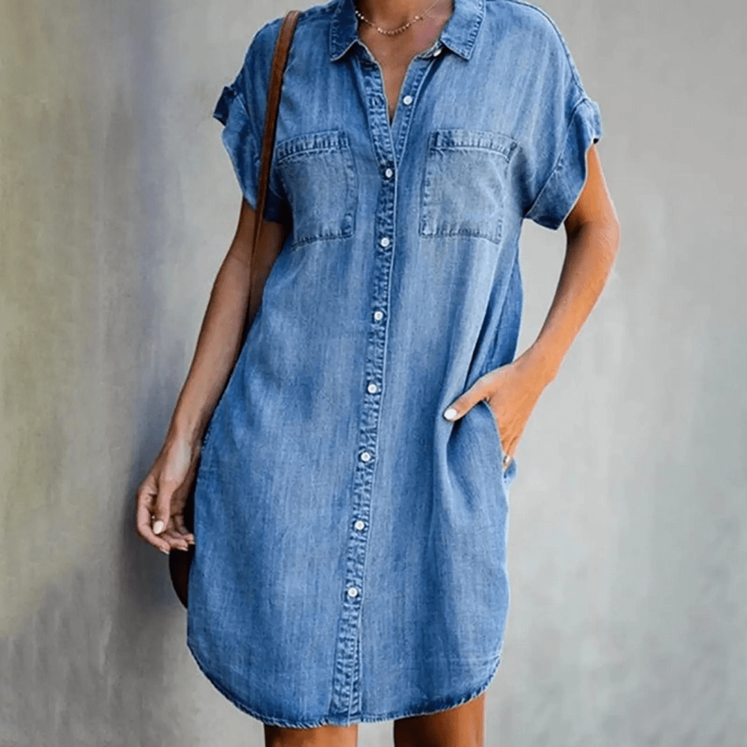 Chic and Stylish Shirt-Styled Dress for Women