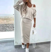 Casual and Stylish Sweatshirt and Dress Set for Women