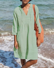 Casual and Stylish Loose-Fit Shirt Dress for Women