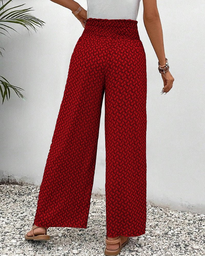 Stylish and Flowing Printed Trousers for Women