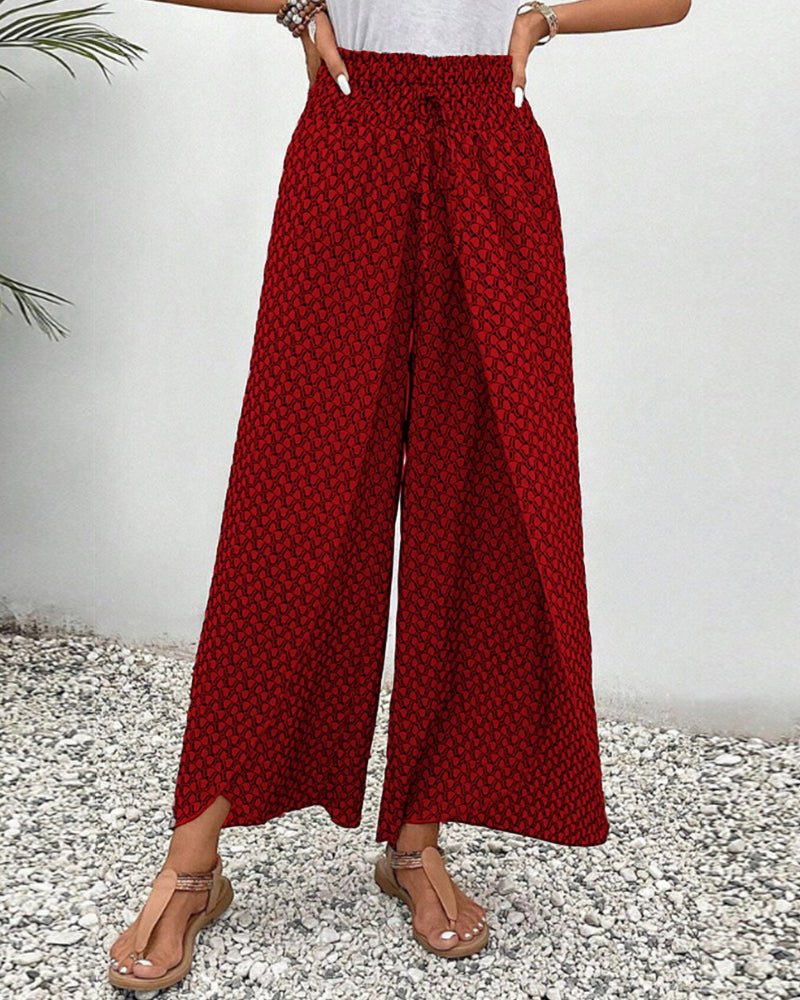 Stylish and Flowing Printed Trousers for Women
