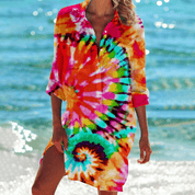 Chic and Modern Printed Shirt Dress for Women