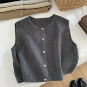 Classic and Casual Sleeveless Vest for Women