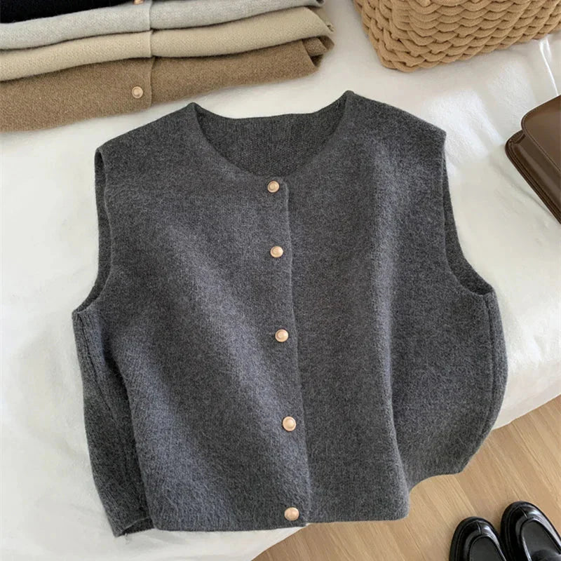 Classic and Casual Sleeveless Vest for Women
