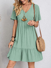 Stylish and Elegant Pleated Casual Dress for Women