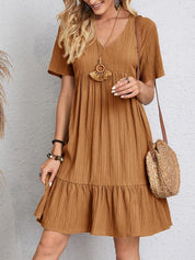Stylish and Elegant Pleated Casual Dress for Women