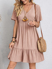 Stylish and Elegant Pleated Casual Dress for Women