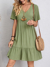 Stylish and Elegant Pleated Casual Dress for Women