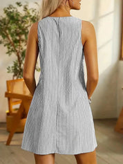 Chic and Stylish Striped Mini Dress for Women