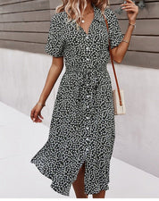 Flowy Floral Midi Dress for Women
