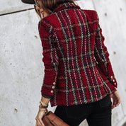 Classic and Stylish Checked Blazer for Women
