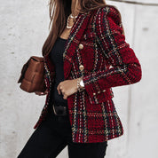 Classic and Stylish Checked Blazer for Women