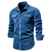 Men's Utility Shirt - Classic Collar with Flap Pockets