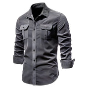 Men's Utility Shirt - Classic Collar with Flap Pockets