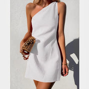 Elegant and Casual One Shoulder Dress for Women