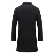 Men’s Coat – Notch Lapel and Single-Breasted Front