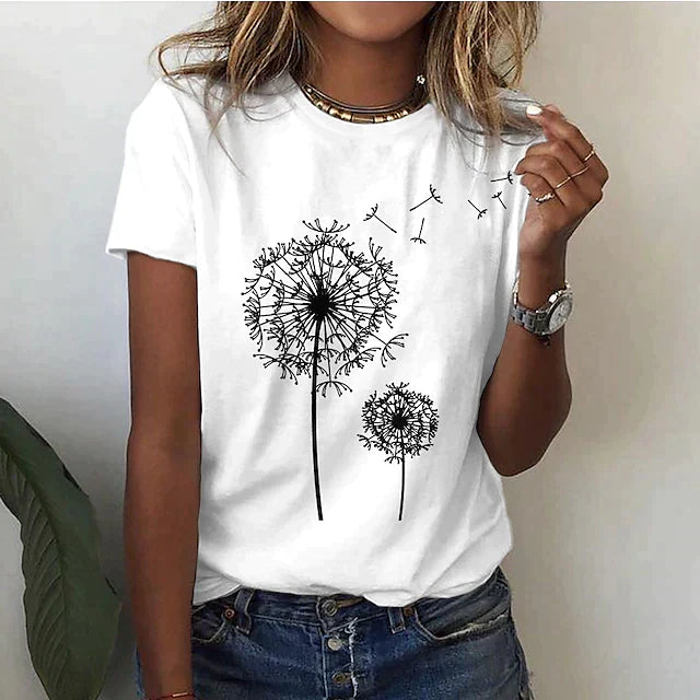 Casual Floral T-Shirt for Women