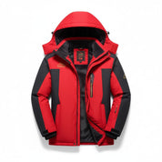 Men's Waterproof Winter Jacket - Hooded with Chest Zip Pocket