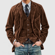 Men’s Jacket – Notch Lapel with Button Front