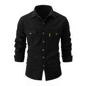 Men's Cargo Shirt - Button-Down with Chest Pockets