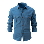 Men's Cargo Shirt - Button-Down with Chest Pockets