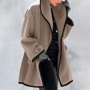 Women's Elegant Winter Overcoat - Cosy Outerwear