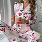Shiela - Flamingo Print Pajama Set for Women