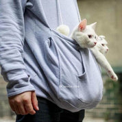 Unisex Hoodie - Pet Carrier Pouch with Drawstring Hood