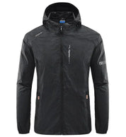 Men's Windbreaker Jacket - Full-Zip and Hooded