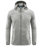 Men's Windbreaker Jacket - Full-Zip and Hooded