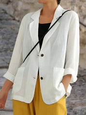 Lightweight Linen Casual Blazer for Women
