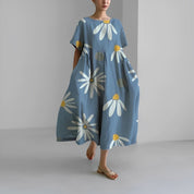 Chic and Stylish Loose Fit Printed Dress for Women