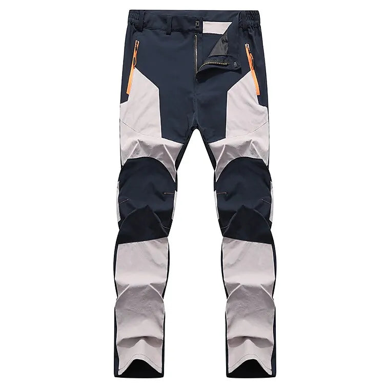 Men's Waterproof Trousers - Two-Tone with Zip Pockets & Articulated Knees